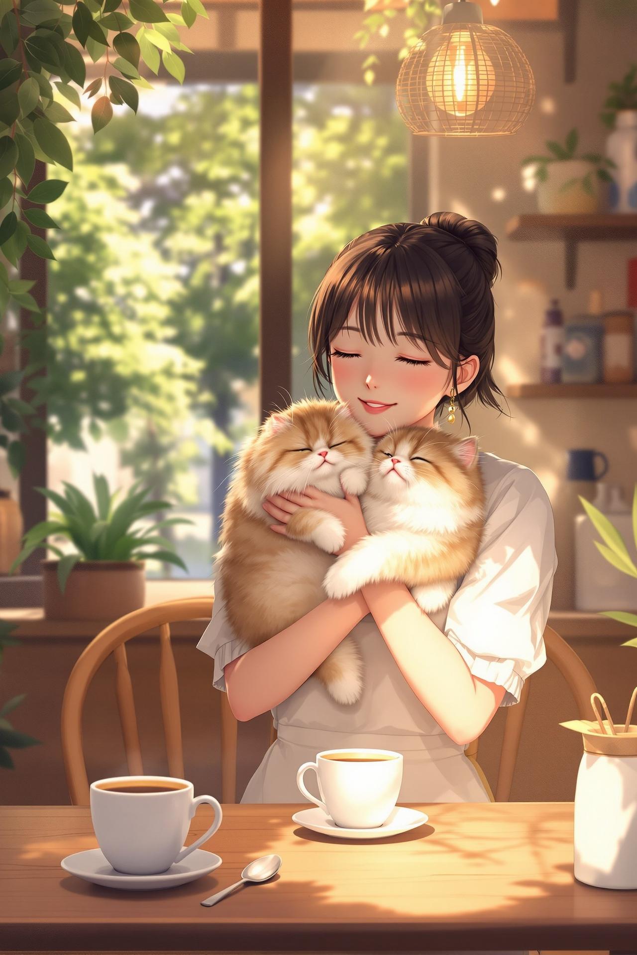 猫与咖啡的温柔时光 - 治愈、日常、猫咪、美食 猫与咖啡的温柔时光 - 动漫封面