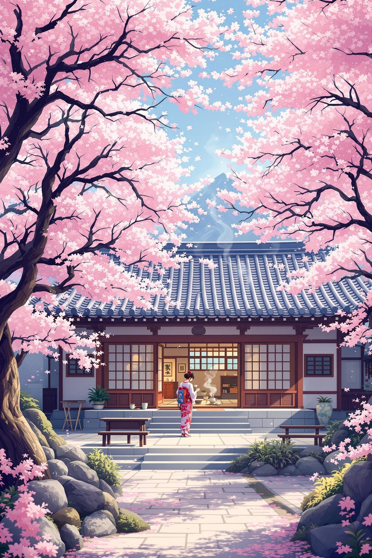 樱茶屋 - 治愈、茶道、日常、人生 樱茶屋 - 动漫封面